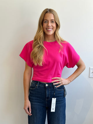 Crop Tee Fuchsia
