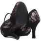 Delilah black lace heel