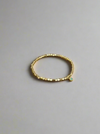 Stretch Bracelet Oval Gold
