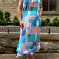 Pastel Color Midi Dress Ruffle
