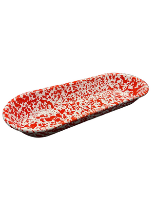 Splatter Long Oval Tray