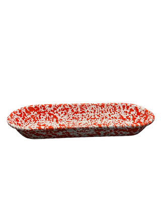 Splatter Long Oval Tray