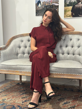 Harmon Satin Stripe Pant