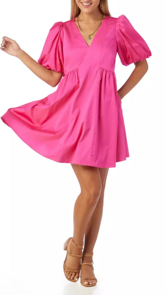 Kilby Dress Oh So Hot Pink