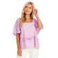 Kieran Eyelet Top - Lavender