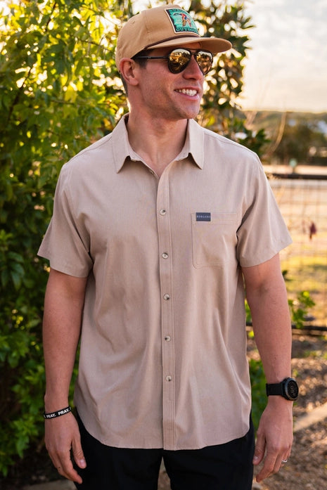 Performance Button-Up - Khaki