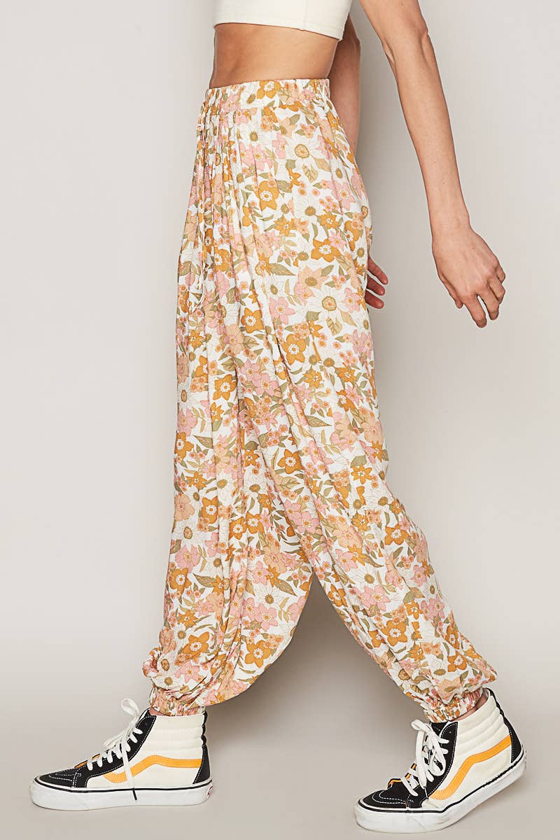 Flowy Joggers - Floral