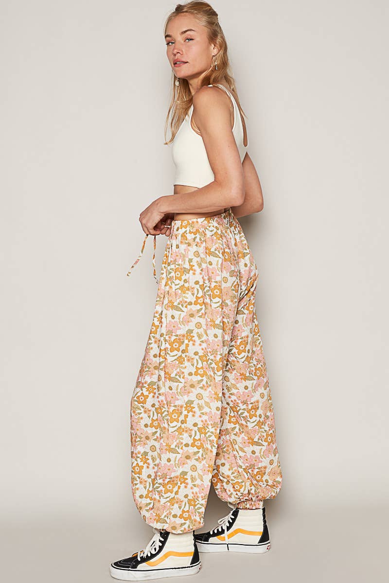 Flowy Joggers - Floral