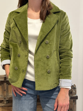 Double Breasted Corduroy Jacket