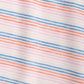 Barton Striped Top Shelf Performance Polo - Bahama Mama