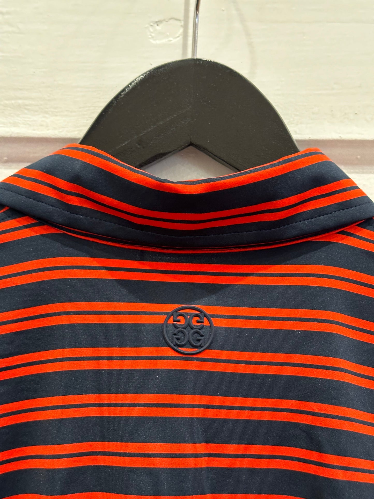 G/Fore Striped Polo (Navy/Red)