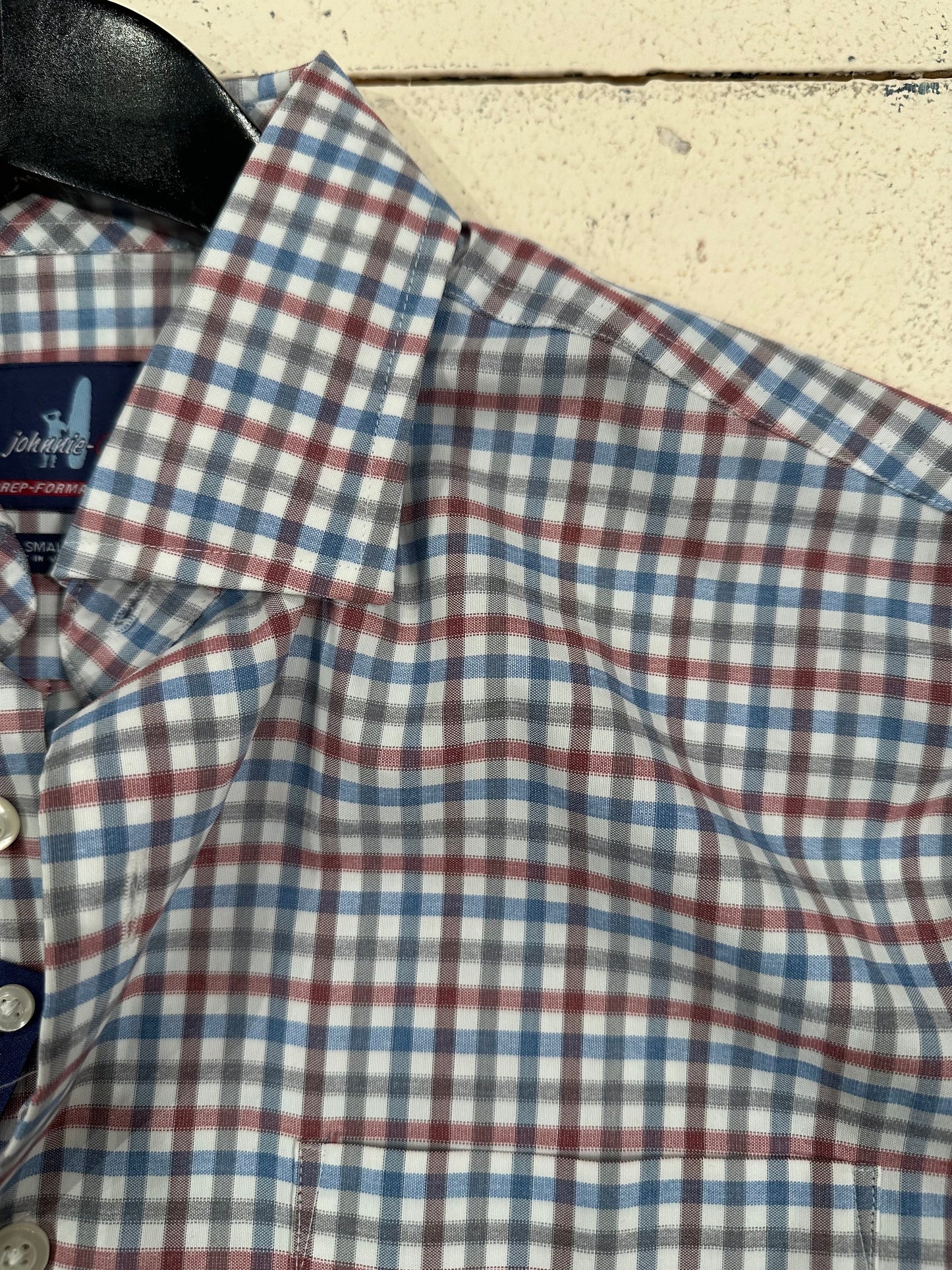Shelby Button Down Medium Check Currant