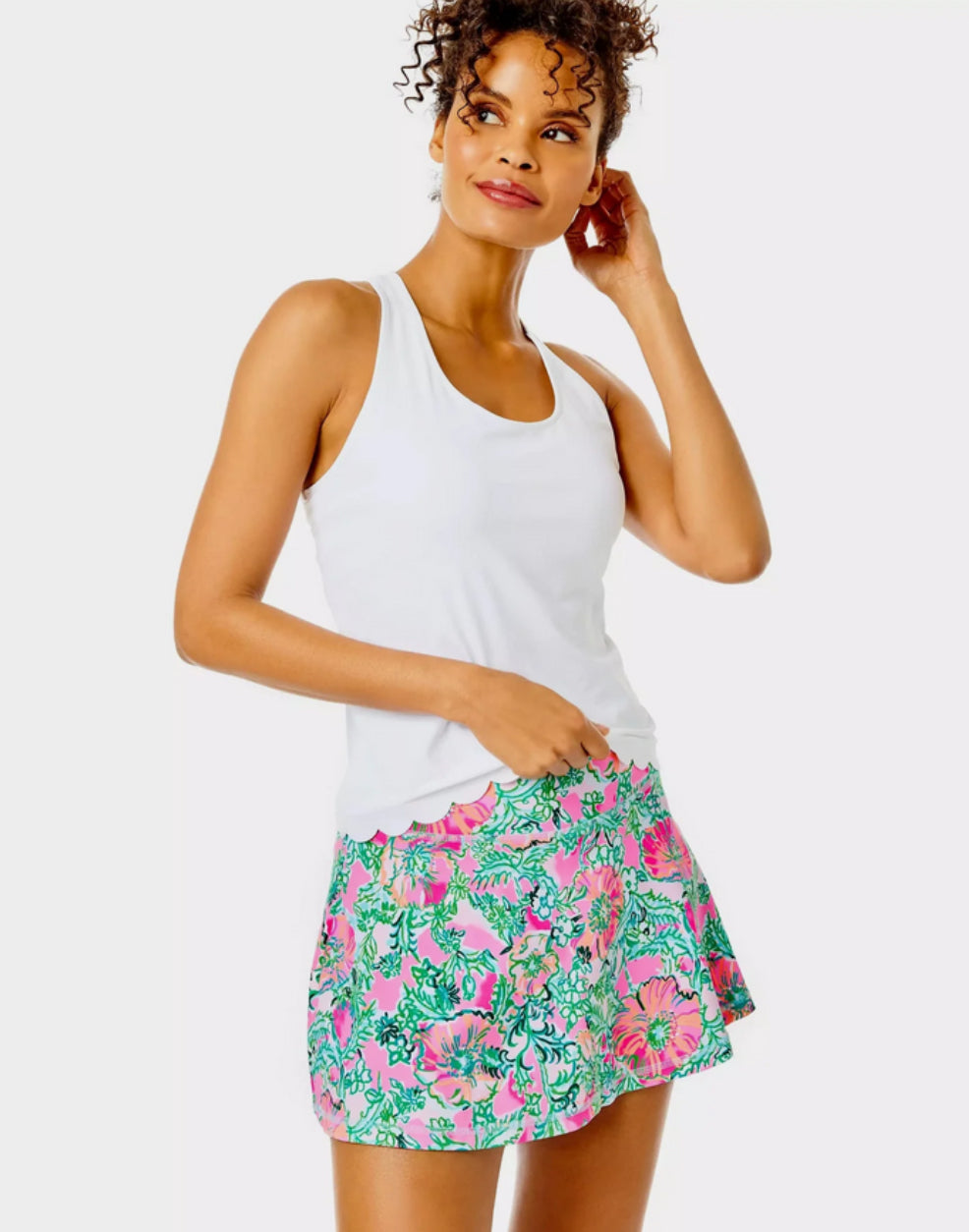 Aila Skort UPF 50+ Soleil Pink Perfect Poppy