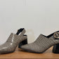 Gray sling heel