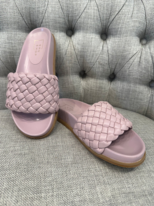 Pink slide sandal