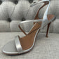 Amilia Mirror Metallic Silver Heels