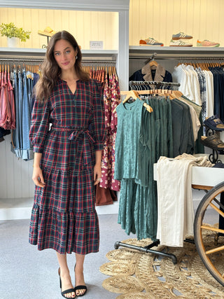 Chapman Plaid Midi Dress