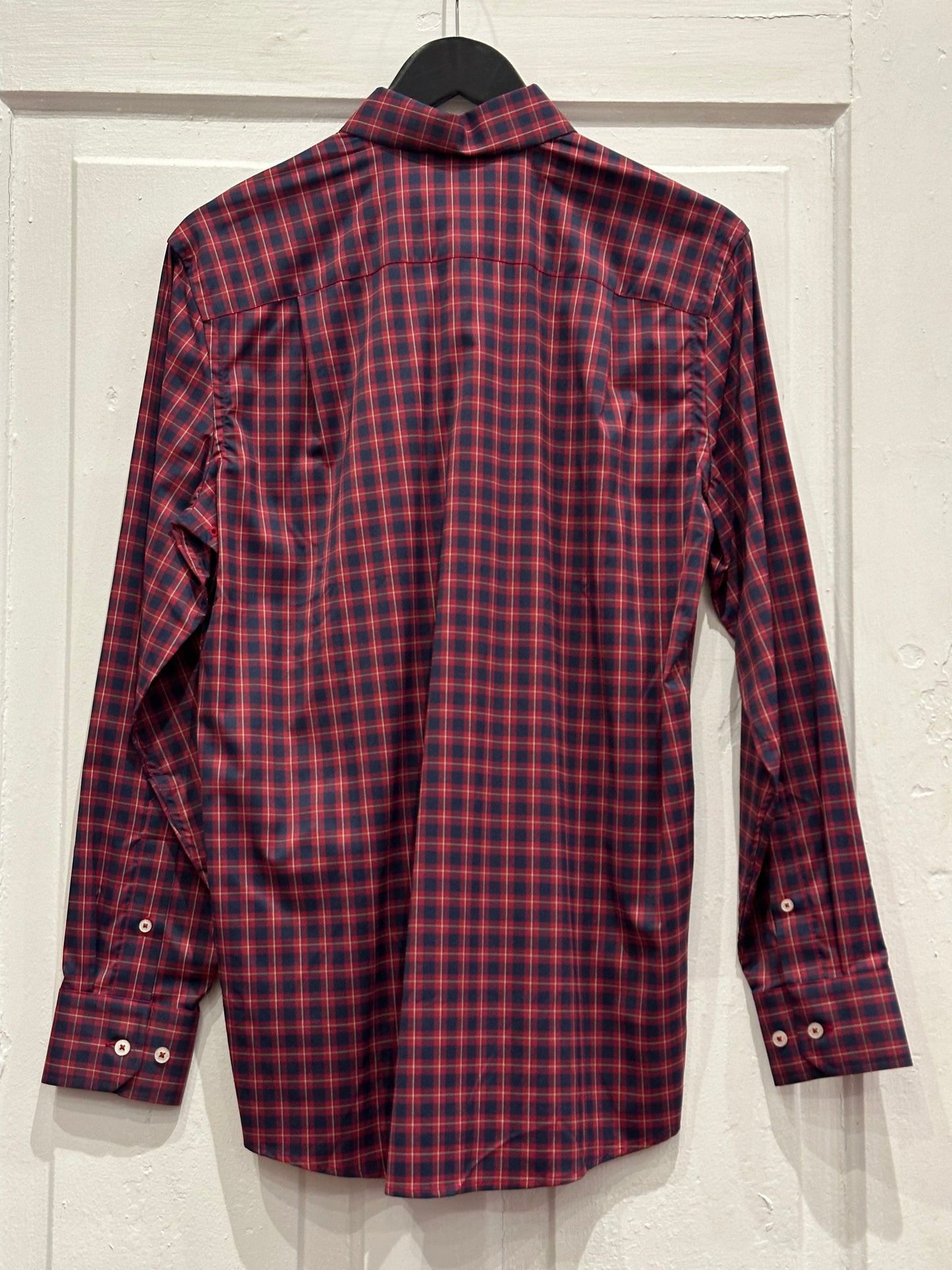 Glenbrook Plaid Sport Shirt (Dark Red)