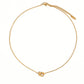 18K Gold Petite Braided Heart Non-Tarnish Necklace