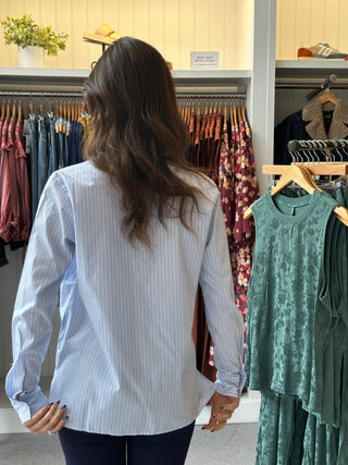 Blue Striped Button Down