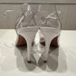 clear and white heel