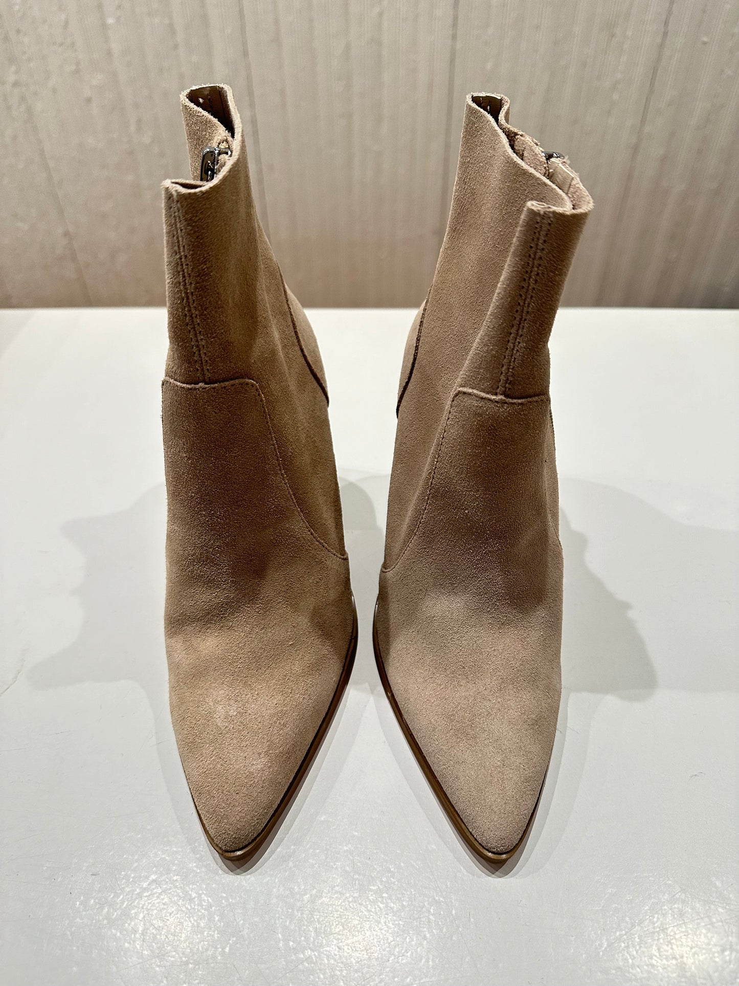 Julina Taupe Suede Bootie