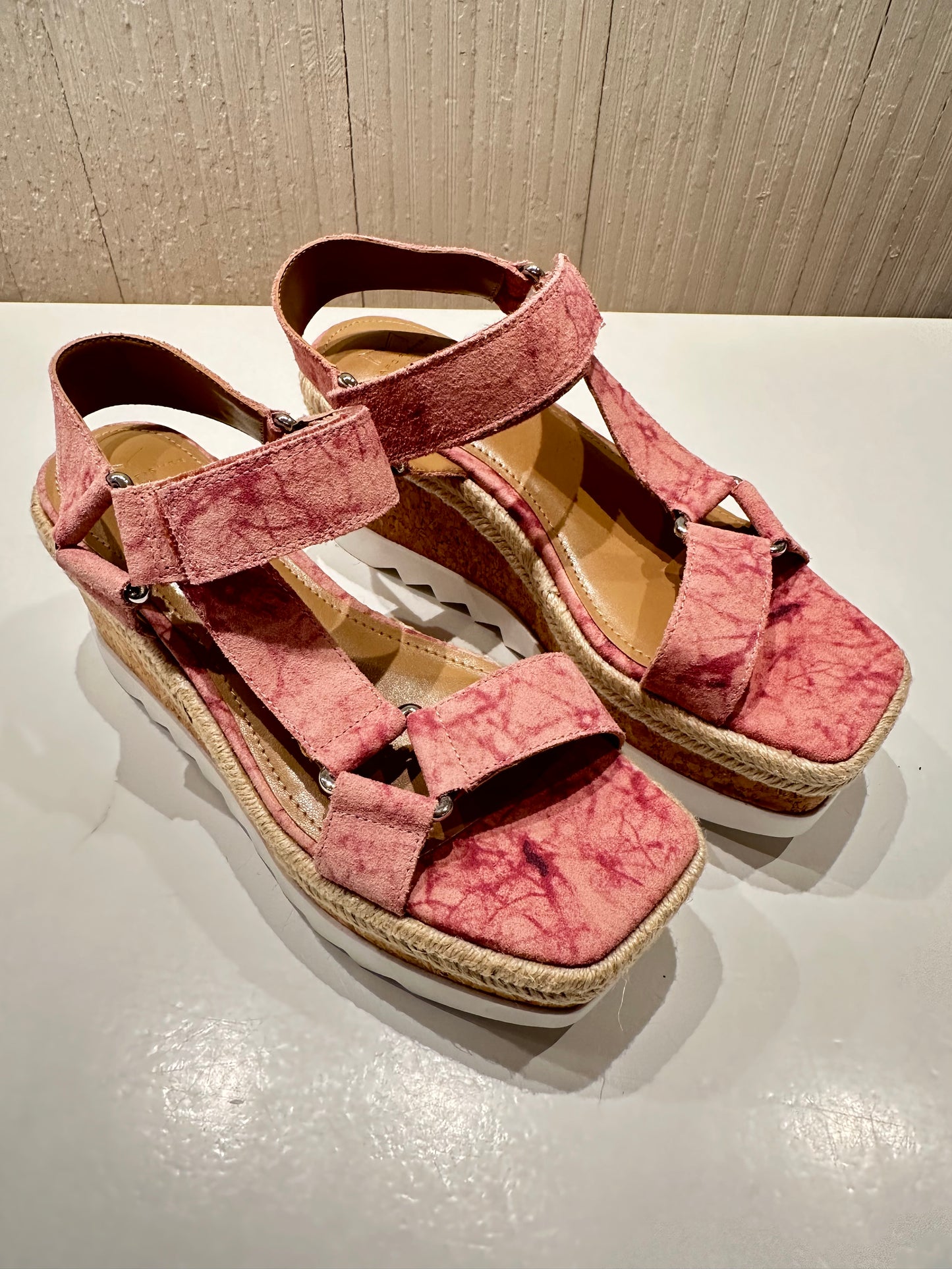 Gylian platform sandal pink tie dye