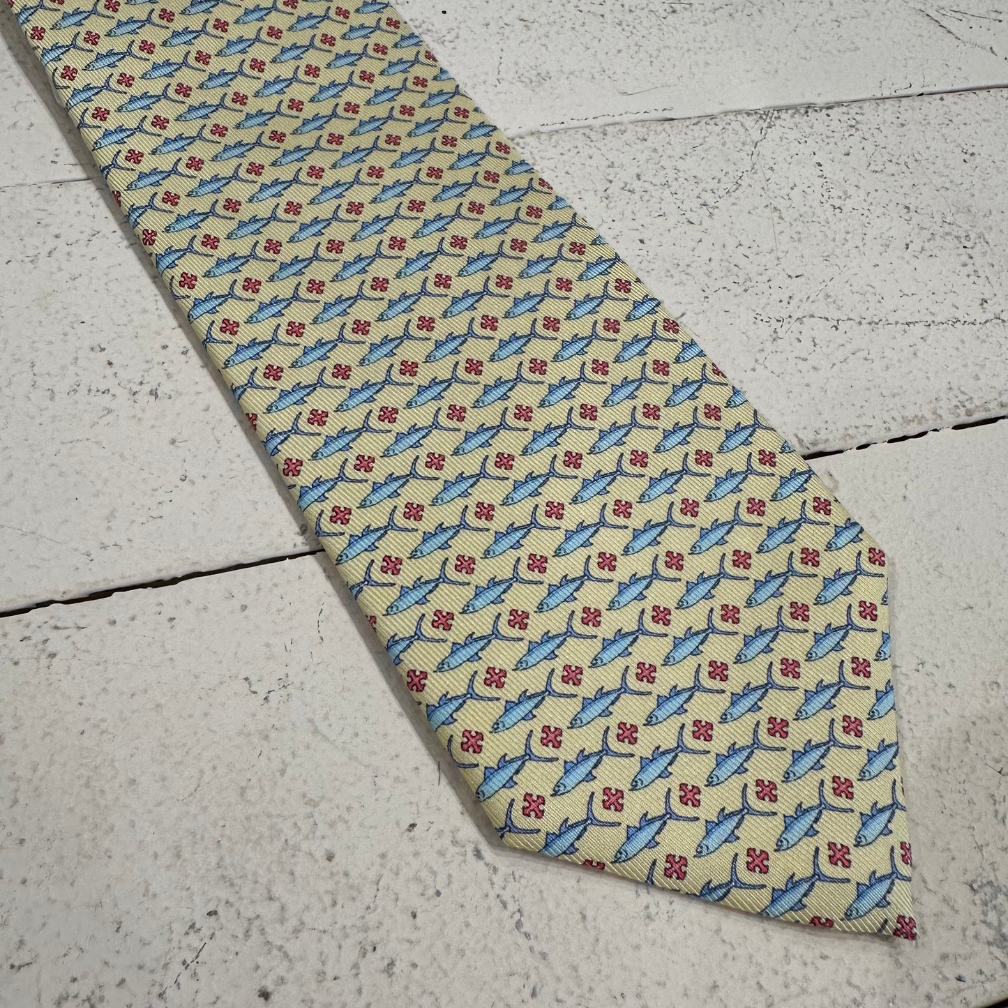 Fish Print Necktie