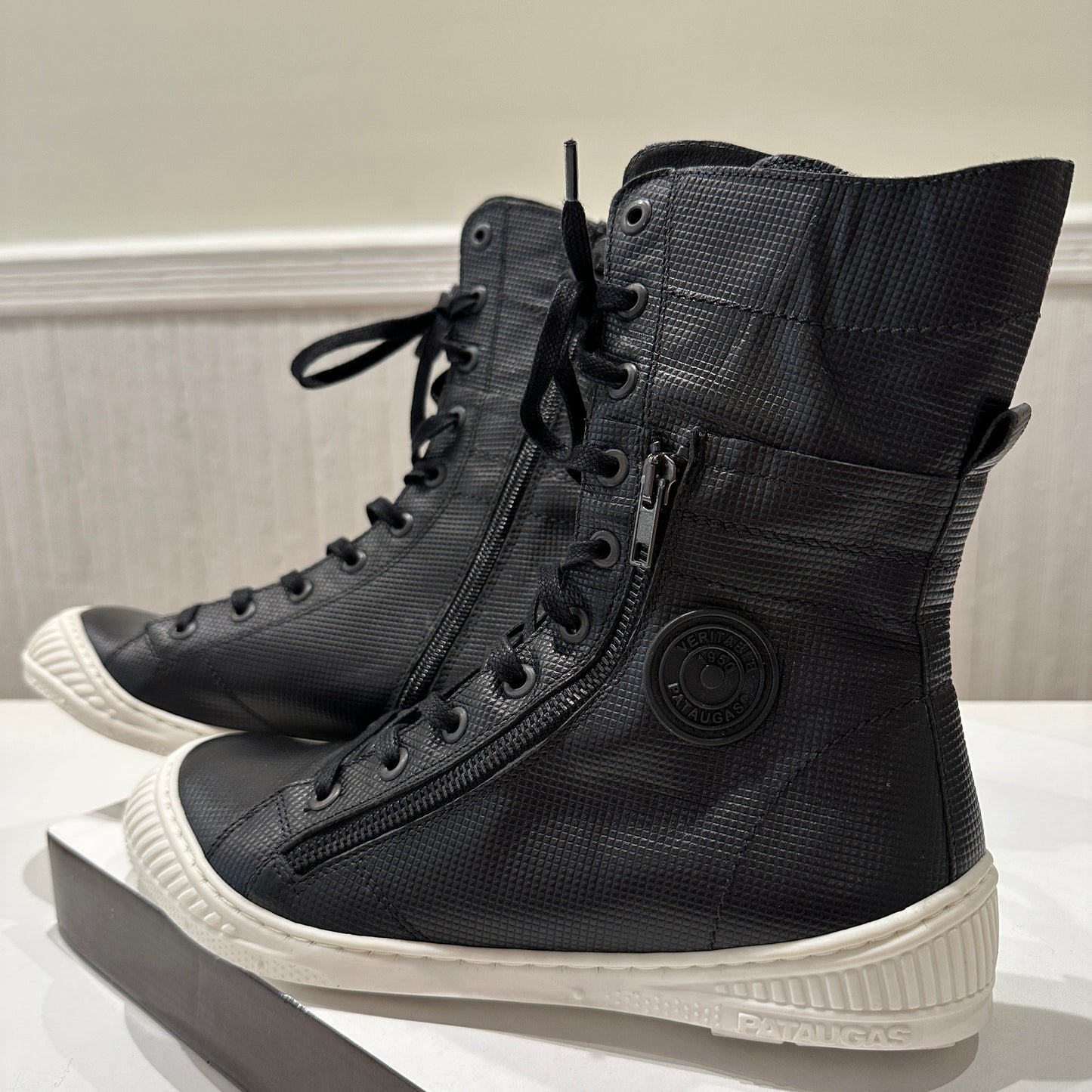 Black Rider Lace Up Boots