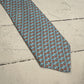 Blue Shrimp Print Woven Necktie