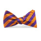 Purple/Orange Stripes Bowtie