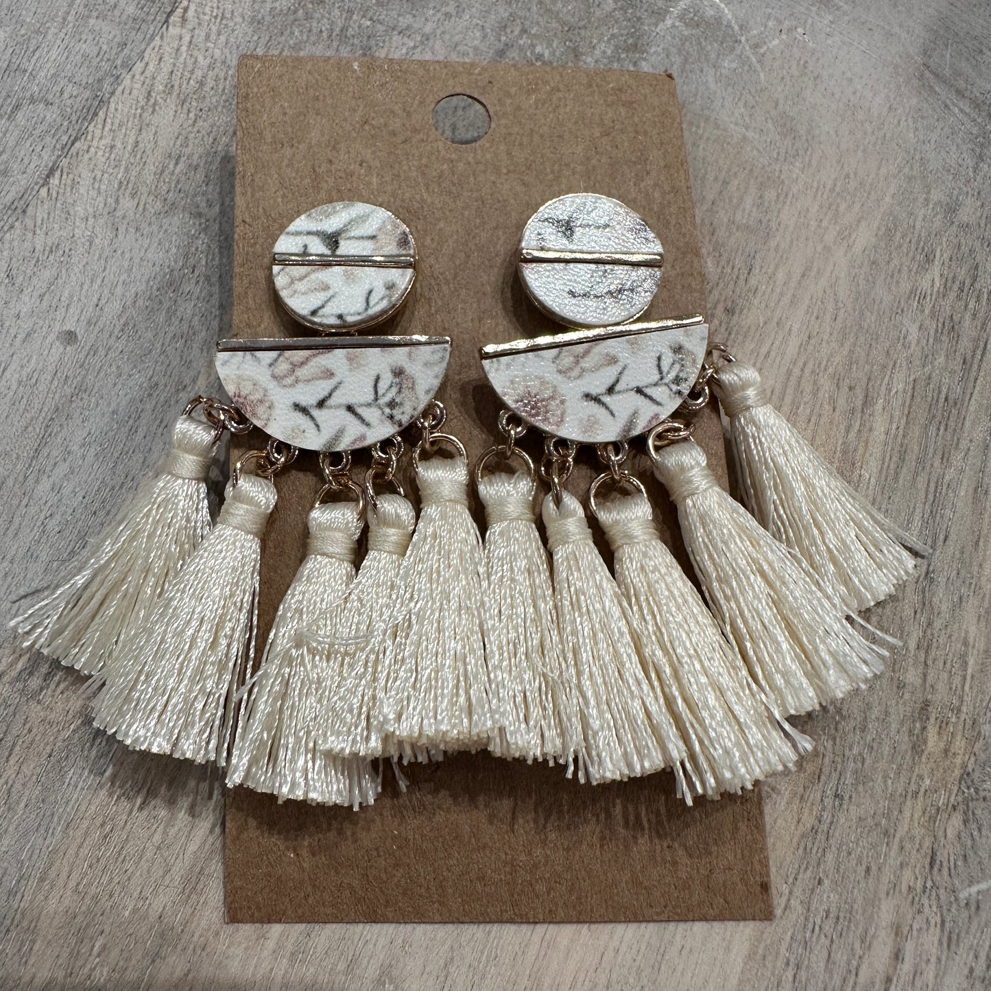 Ivory Tassel Earrings