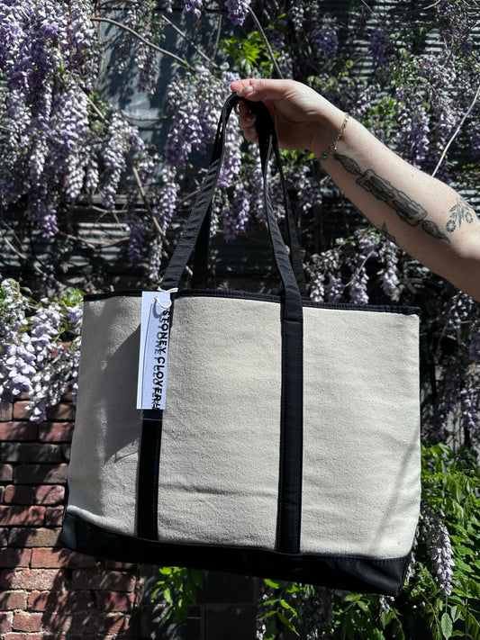 Canvas Small Shopper Tote - Noir