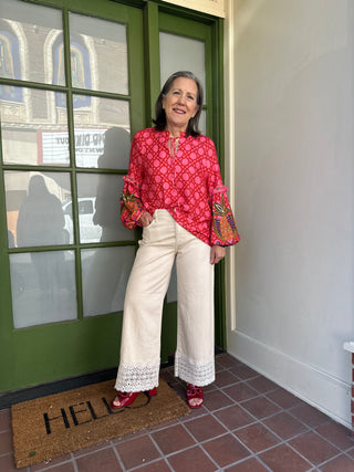 Stride Wide Leg w/ Lace Trim