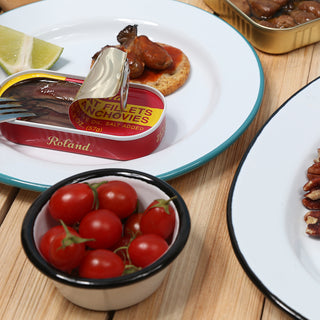 Vintage Ramekin - Red Rim