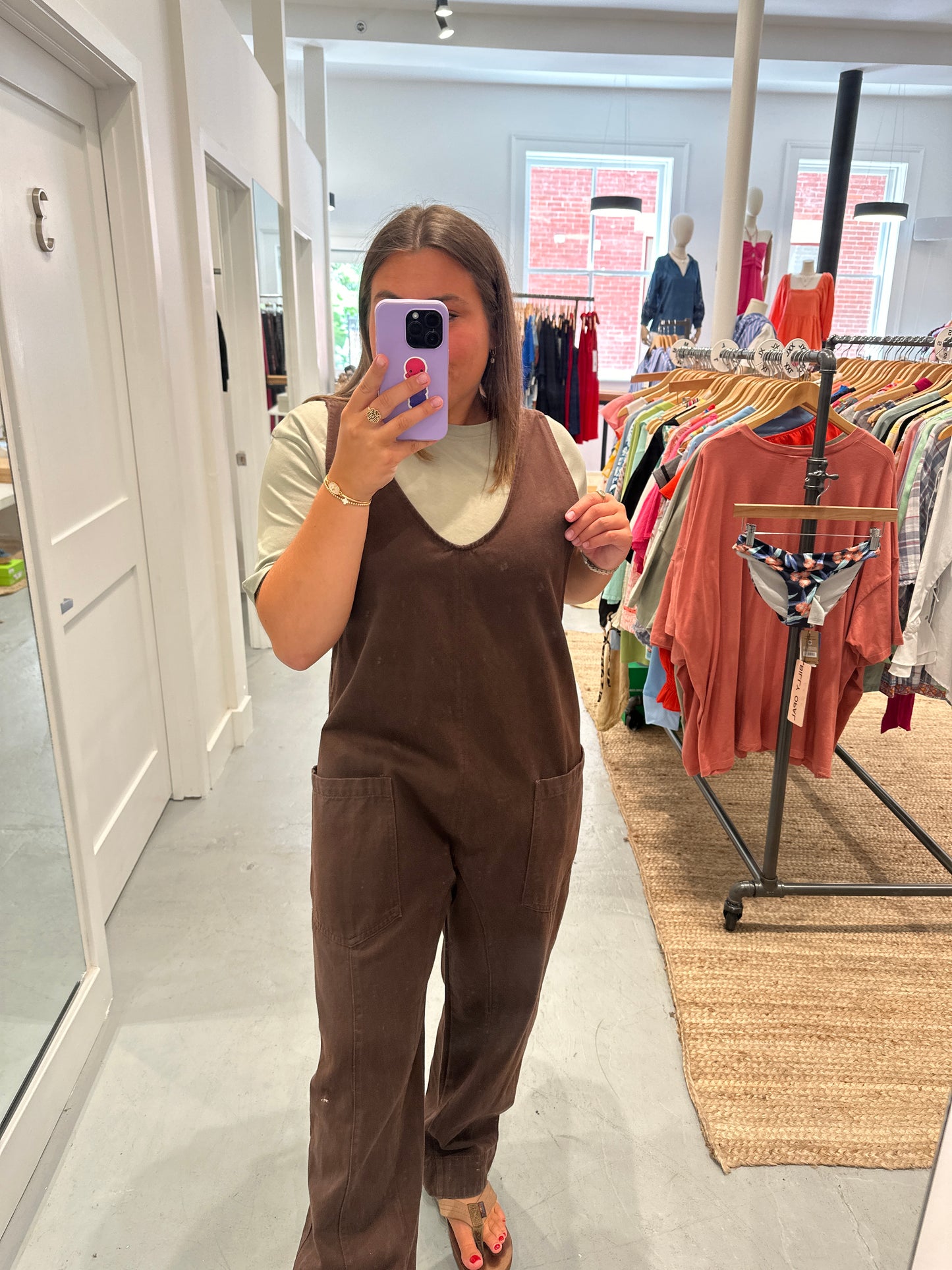 Brown Overalls