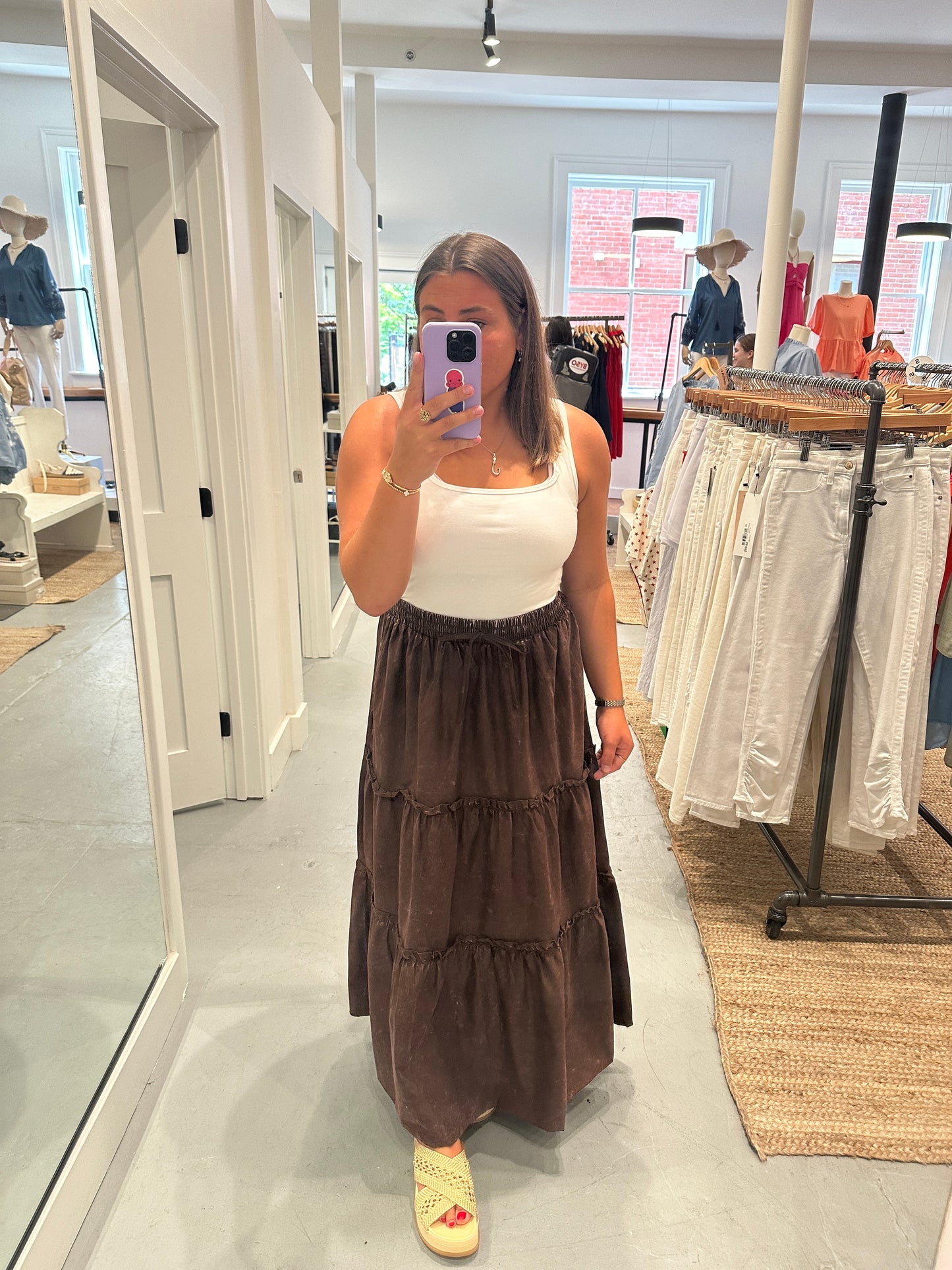 Maxi Skirt - Brown