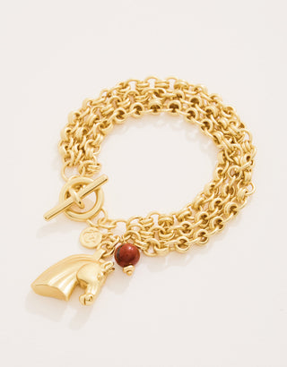 Trixie Toggle Bracelet Gold