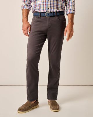 Newport 5 Pocket Cotton Pants - Charcoal