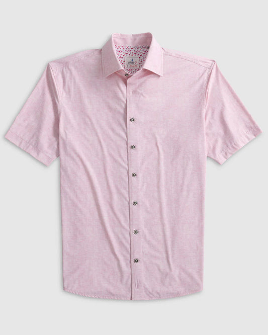 Avin Jersey Knit Button Up Shirt - Bahama Mama