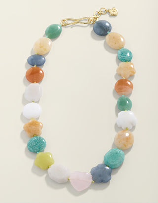 Flagler Stone Necklace 18" Multi