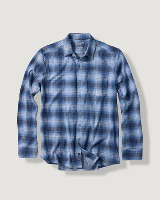 Loom Soft Jacquard Shirt Blue Plaid