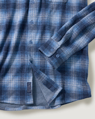 Loom Soft Jacquard Shirt Blue Plaid