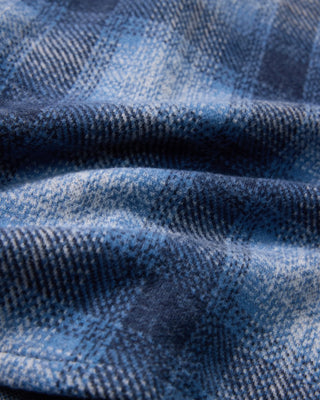 Loom Soft Jacquard Shirt Blue Plaid
