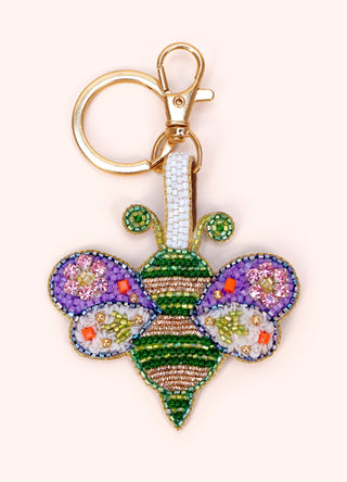 Beaded Keyring - Brilliant Bumblebee