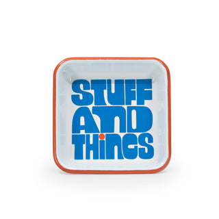 "Stuff and Things" Small Square Tray
