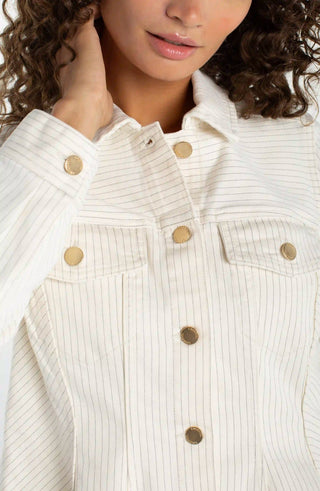 Fit & Flare Jacket - Nautical Stripe