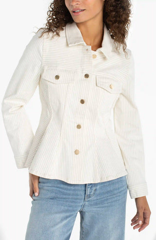 Fit & Flare Jacket - Nautical Stripe