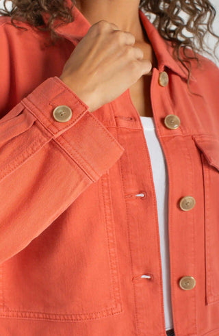 Oversized Cropped Denim Jacket