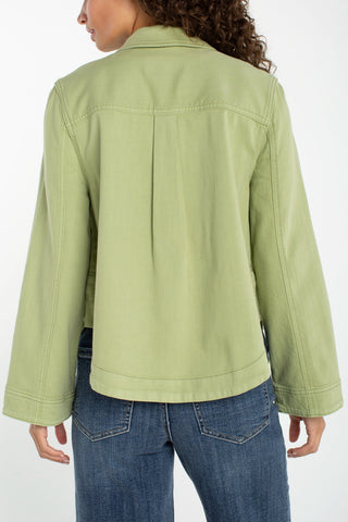 High/ Low Denim Shacket
